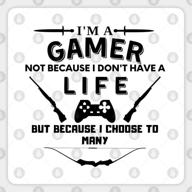 I am a gamer - gaming Magnet by holy mouse